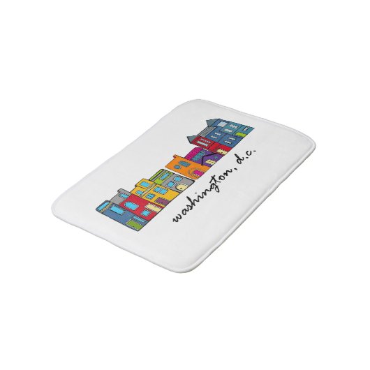 Washington DC Row Houses Badmat (Gekanteld)