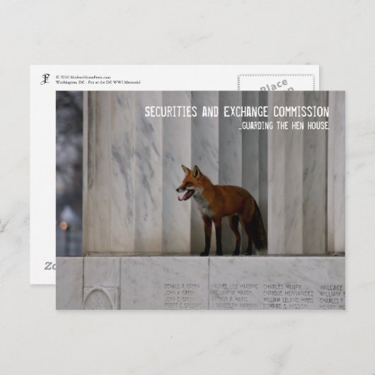 Washington, DC: SEC-Humor Briefkaart (Voorkant / Achterkant)