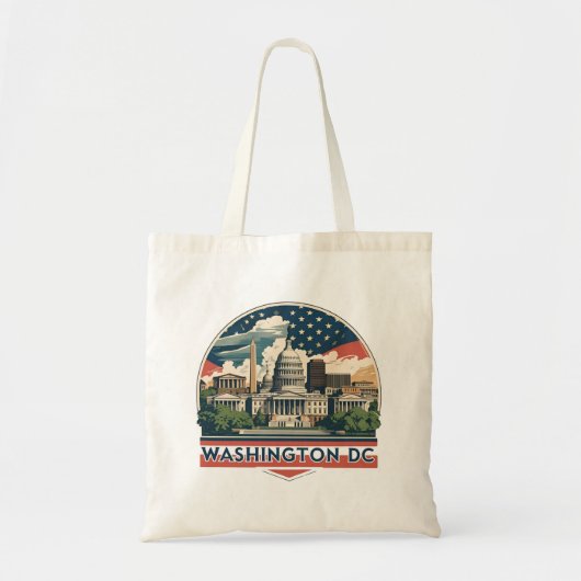 Washington DC Silhouette Tote Bag (Voorkant)