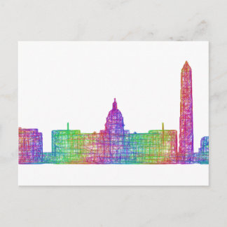 Washington DC skyline Briefkaart