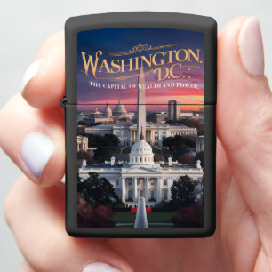 Washington DC Skyline in de schemering