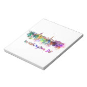 Washington DC-skyline in waterverf Notitieblok (Gedraaid)