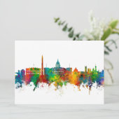 Washington DC Skyline Kaart (Staand voorkant)
