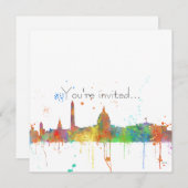 WASHINGTON DC SKYLINE KAART (Voorkant / Achterkant)