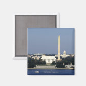Washington DC Skyline met US Capitol Building 2 Magneet (Voorkant / Achterkant)