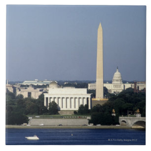 Washington DC Skyline met US Capitol Building 2 Tegeltje