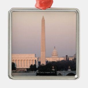 Washington, DC Skyline Metalen Ornament