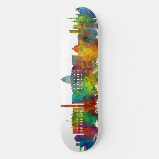 Washington DC Skyline Skateboard (Voorkant)
