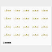 WASHINGTON DC SKYLINE - Sticker en forme de coeur (Feuille)