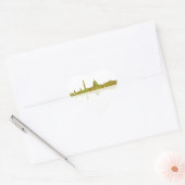 WASHINGTON DC SKYLINE - Sticker en forme de coeur (Enveloppe)