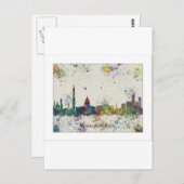 WASHINGTON DC skyline, Washington DC Print Briefkaart (Voorkant / Achterkant)
