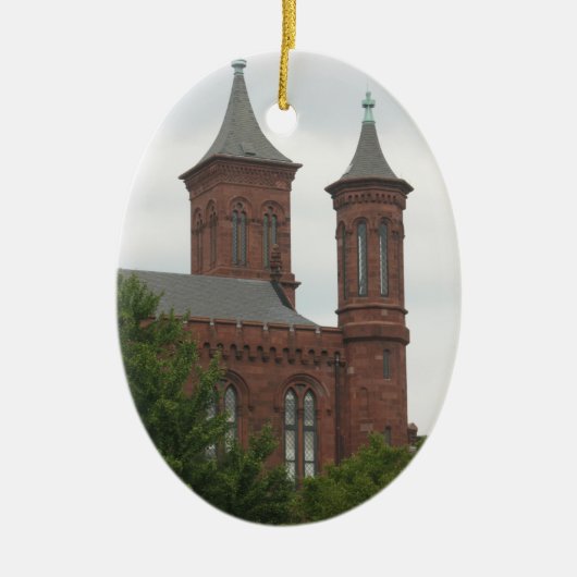 Washington DC Smithsonian Castle Ornament (Voorkant)