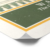 Washington DC Spoorweg Naar het Capitool Reizen Poster (Hoek)