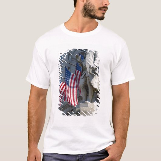 Washington, DC, standbeeld van Benjamin Franklin T-shirt (Voorkant)