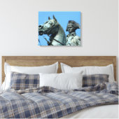 Washington, DC, standbeeld van generaal George Canvas Afdruk (Insitu (Slaapkamer))
