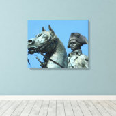 Washington, DC, standbeeld van generaal George Canvas Afdruk (Insitu (Houten vloer))