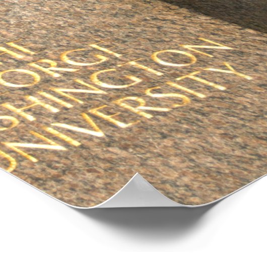 Washington, DC, standbeeld van George Washington,  Poster (Hoek)