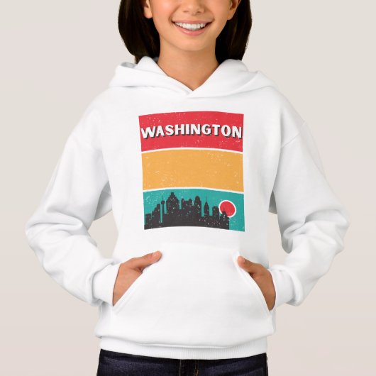 Washington DC State Skyline Souvenir Vintage (Devant)