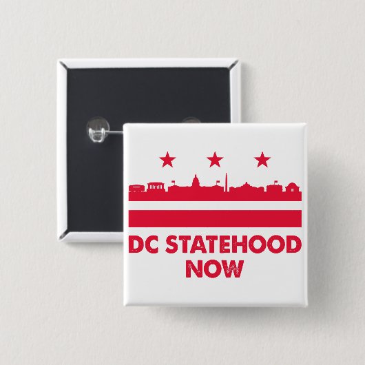 Washington DC-status nu Button (Voorkant /achterkant)