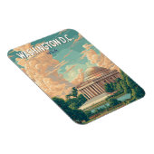 Washington DC Thomas Jefferson Memorial Travel Art Magneet (Rechterzijde)