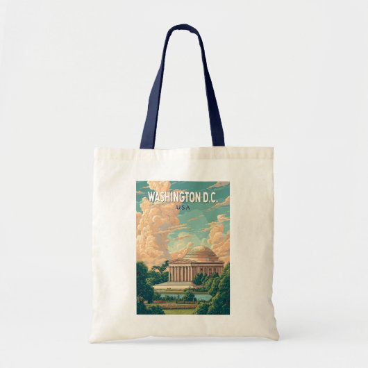 Washington DC Thomas Jefferson Memorial Travel Art Tote Bag (Voorkant)