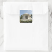 Washington, DC. Thomas Jefferson Memorial Vierkante Sticker (Tas)