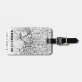 Washington, DC. Topografie stadskaart Bagagelabel (Voorkant horizontaal)