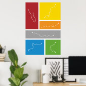 Washington, DC - Transit Paletten Poster (Thuiskantoor)