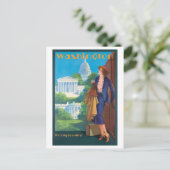 Washington DC Travel Poster Briefkaart (Staand voorkant)