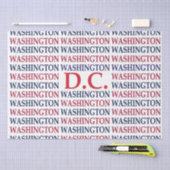 Washington DC Typografie Tissuepapier (Craft)