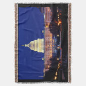 Washington DC United States Capitol in Dusk Deken (Voorkant Verticaal)