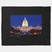 Washington DC United States Capitol in Dusk Fleece Deken (Voorkant (Horizontaal))