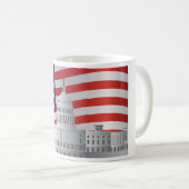 Washington DC US Capitol Building met US Flag Mok (Voorkant rechts)