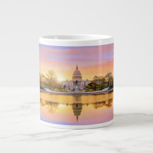 Washington DC US Capitool Gebouw Zonsondergang Ref Extra Grote Beker