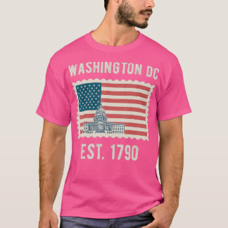 Washington DC USA Flag Love Capitol Hill Souvenir T-shirt