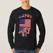 Washington DC Usa Flag Love Capitol Hill Souvenir T-shirt (Voorkant)