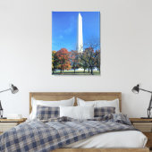 WASHINGTON, DC. USA. Washington Monument stijgt Canvas Afdruk (Insitu (Slaapkamer))