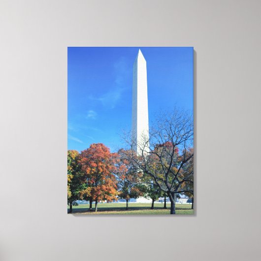 WASHINGTON, DC. USA. Washington Monument stijgt Canvas Afdruk (Voorkant)