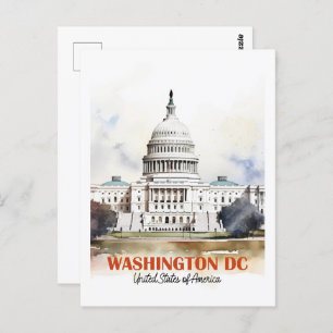 Washington DC Verenigde Staten Beroemde Reisplaats Briefkaart