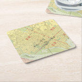 Washington, DC Vierkante Kartonnen Onderzetter (Schuin)