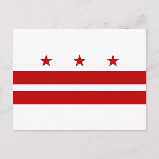 Washington DC-vlag Briefkaart (Voorkant)