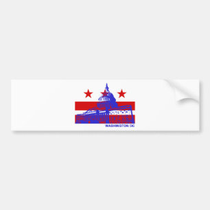 Washington DC-vlag Bumpersticker