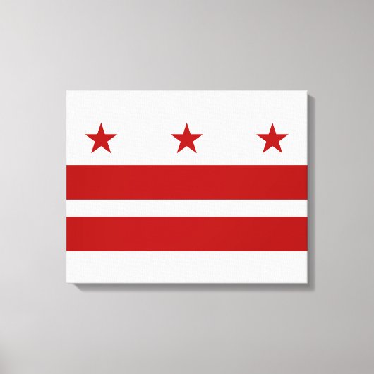 Washington DC-vlag Canvas Afdruk (Voorkant)
