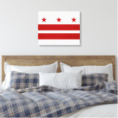Washington DC-vlag Canvas Afdruk (Insitu (Slaapkamer))