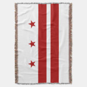 Washington DC-vlag Deken (Voorkant Verticaal)