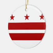 Washington DC-vlag Keramisch Ornament (Links)
