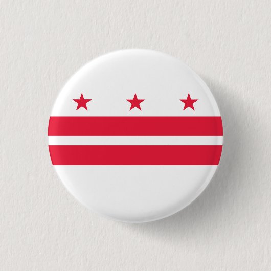 Washington DC-vlag Ronde Button 3,2 Cm (Voorkant)