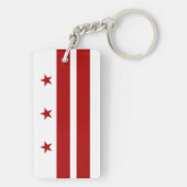 Washington DC-vlag Sleutelhanger (achterkant)