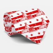 Washington DC-vlag Stropdas (Opgerold)