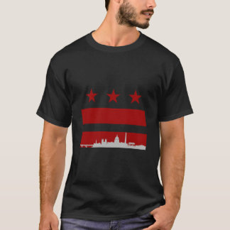 Washington Dc Vlag T-shirt